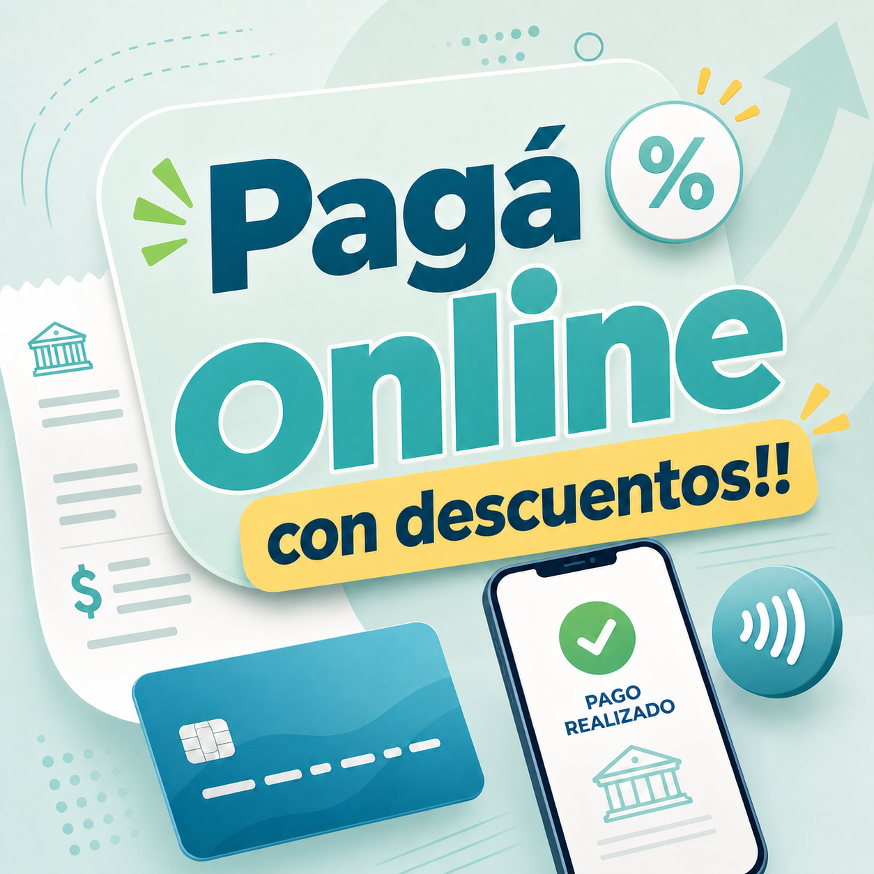 Pagá online con descuentos